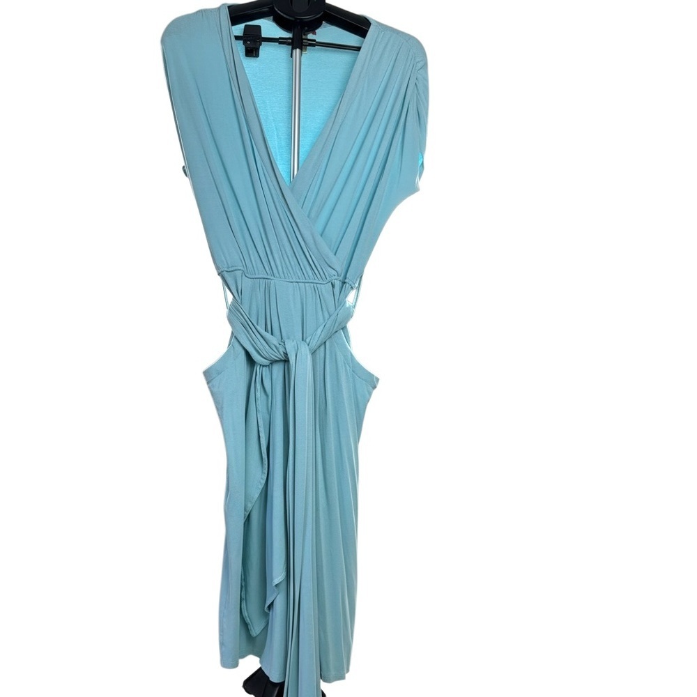 DownEast Sky Blue Midi Dress